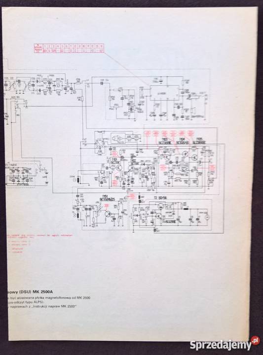 Schemat Magnetofonu MK122125125 FM235M1417 SMDS Pozostałe