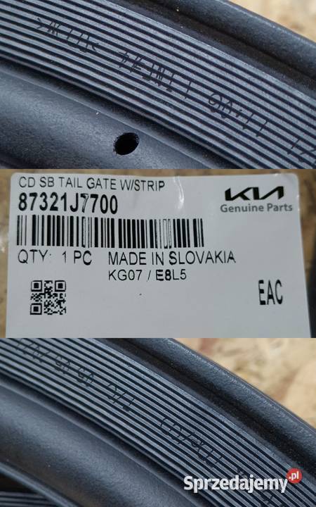 KIA CEED III 18 USZCZELKA KLAPY BAGAŻNIKA