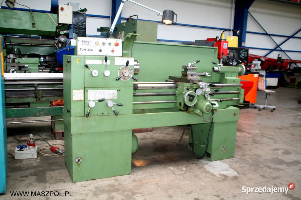 Tokarka TUM 35D1 x 1000 FAMOT PRZYSPIESZONE Głowno sprzedam