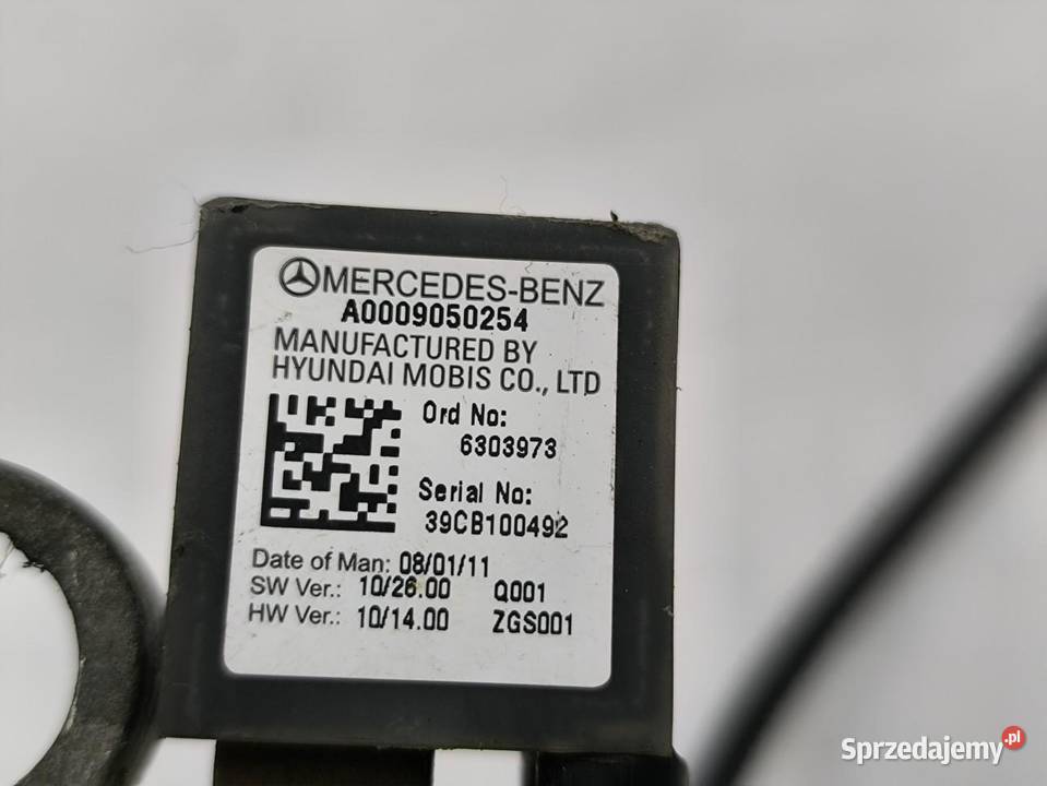 KLEMA MINUSOWA MERCEDES ECLASA W212 A0009050254 osobowe wielkopolskie