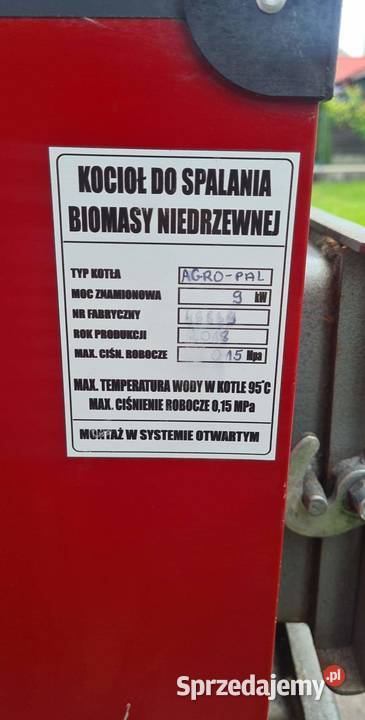 Sprzedam piec kotłowy z całym wyposażeniem kujawsko-pomorskie Strzelno