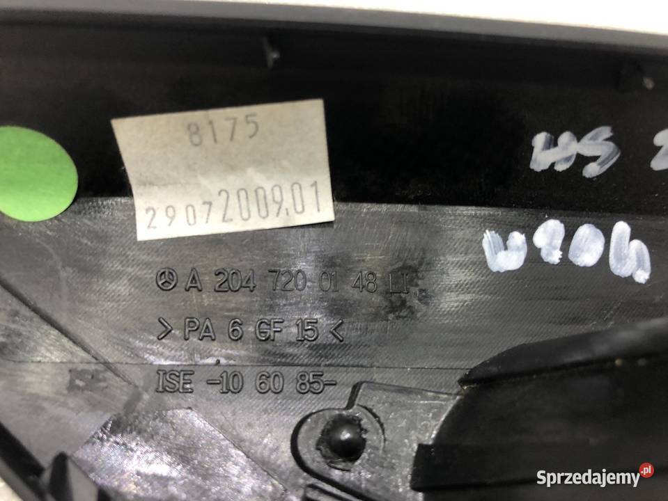 OSŁONA LUSTERKA LEWA MERCEDES W204 2047200148 osobowe