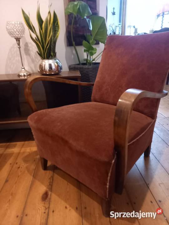 Halabala fotele fotel art deco retro prl design Gdańsk