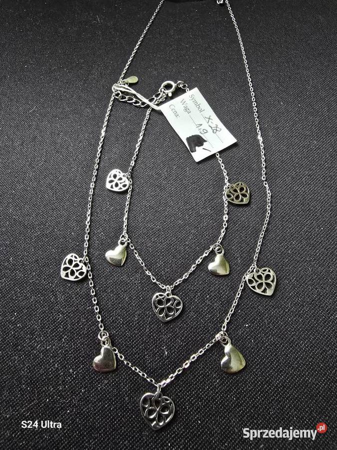 Nowy komplet biżuterii srebrnej próba 925 mazowieckie Mińsk Mazowiecki