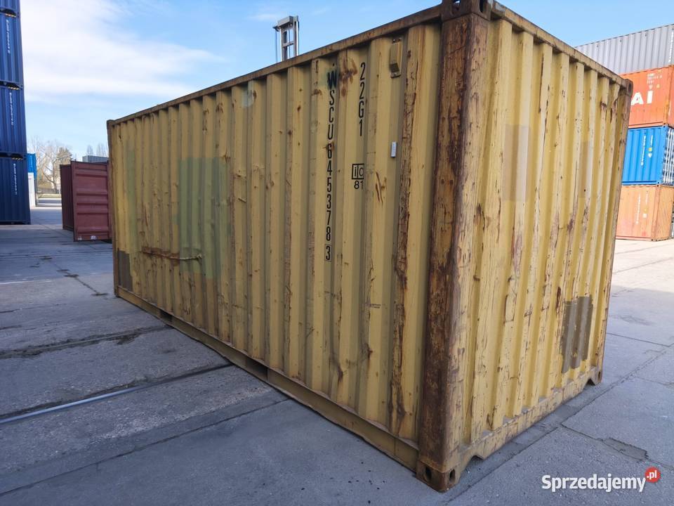 Kontener magazynowy transportowy morski 20 DV 6 Magazynowanie łódzkie Łódź sprzedam
