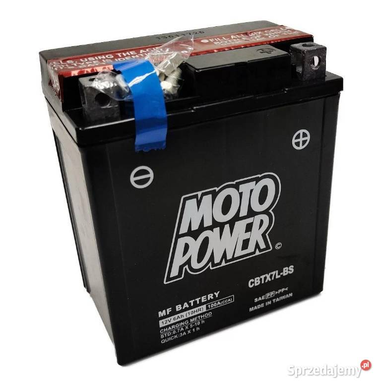 Akumulator motocyklowy MotoPower CBTX7LBS Części motocyklowe Grudziądz