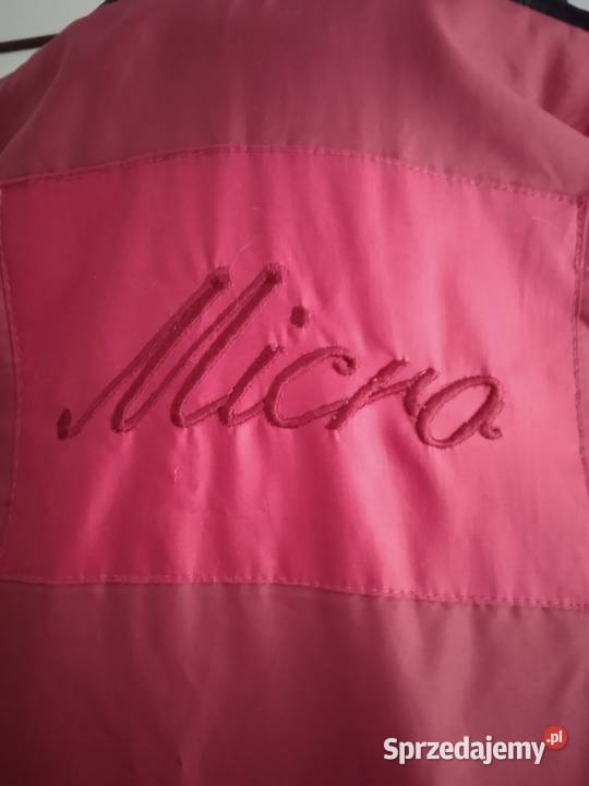 LEKKI ZIMOWY OCIEPLANY PŁASZCZ MALINOWY r 42 Piła