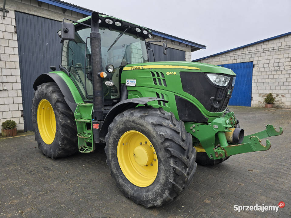 Ciągnik JOHN DEERE 6140R 4x4 2013 r TUZ przedni warmińsko-mazurskie Włosty