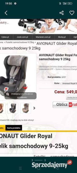 Sprzedam fotelik samochodowy Czerwionka-Leszczyny