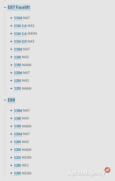 Zwrotnica tył Lewa Prawa BMW e81 e82 E87 e88 E90 Dębica sprzedam