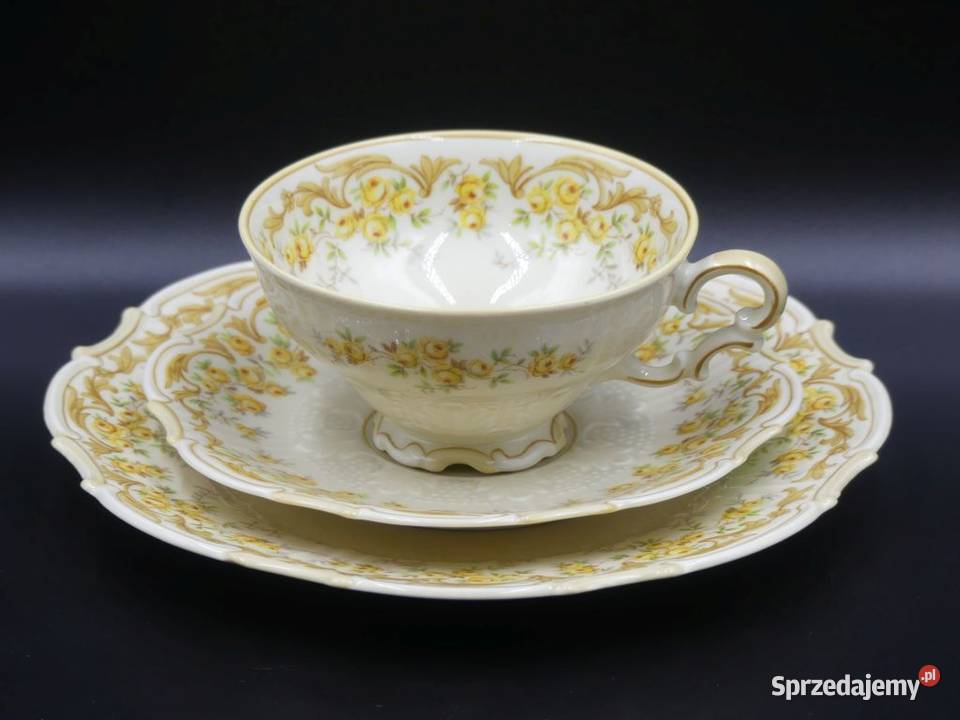 Komplet śniadaniowy Sorau Żary piękne reliefy Poznań