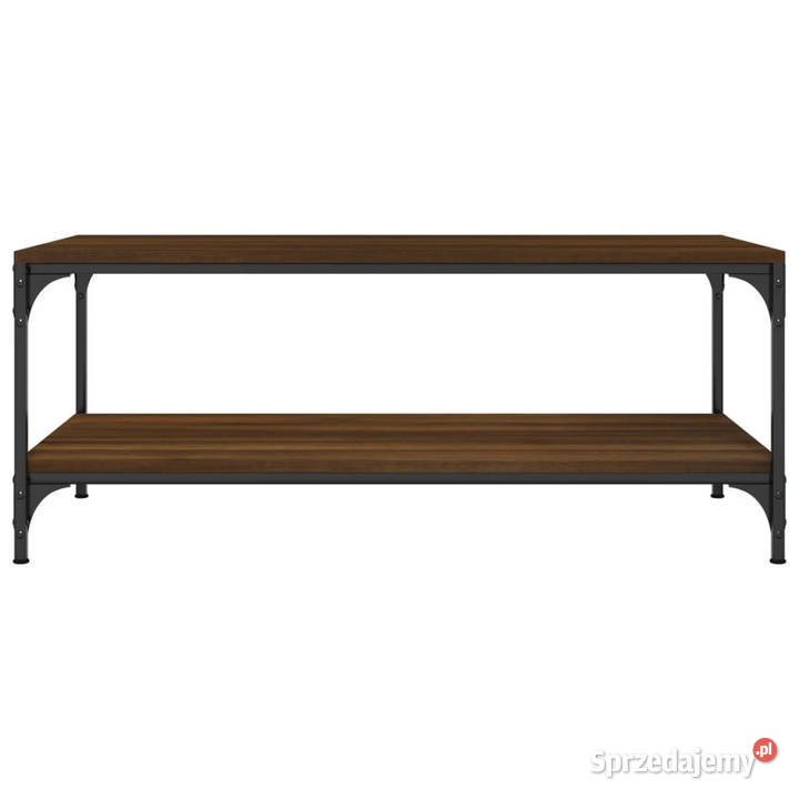 Stolik kawowy brązowy dąb 80x50x40 materiał Warszawa