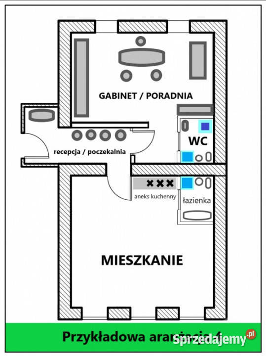 Apartament 5 pokoi 68m2 mnogość opcji aranżacji Poznań