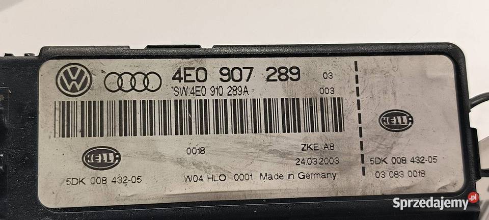MODUŁ AUDI A8 D3 4E0907289 Lipno