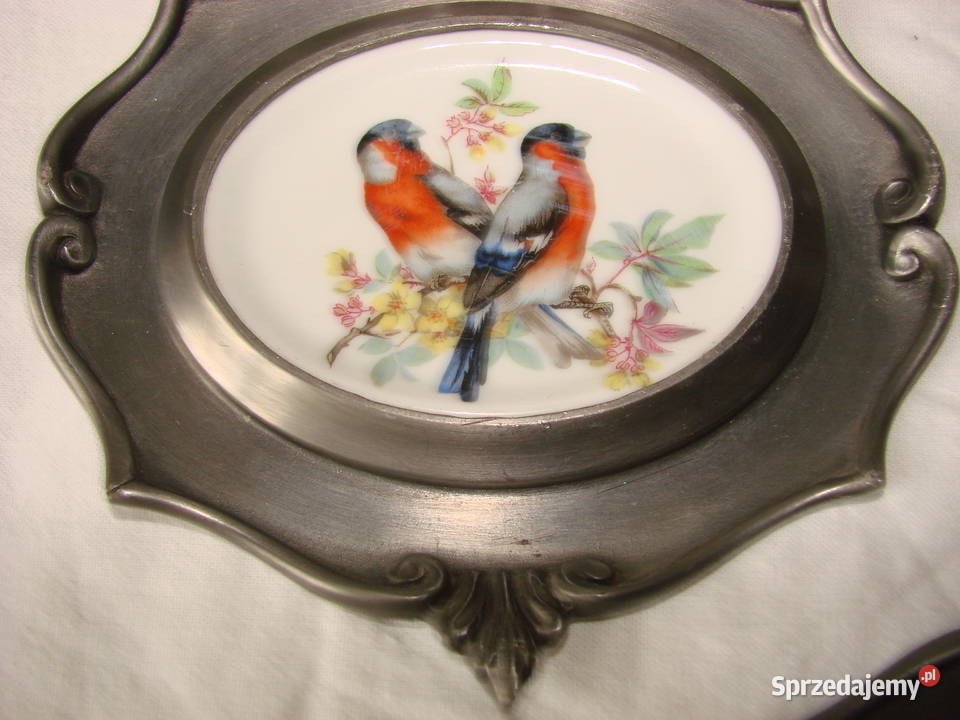 Schwarzenhammer Porzellan obrazki z ptakami