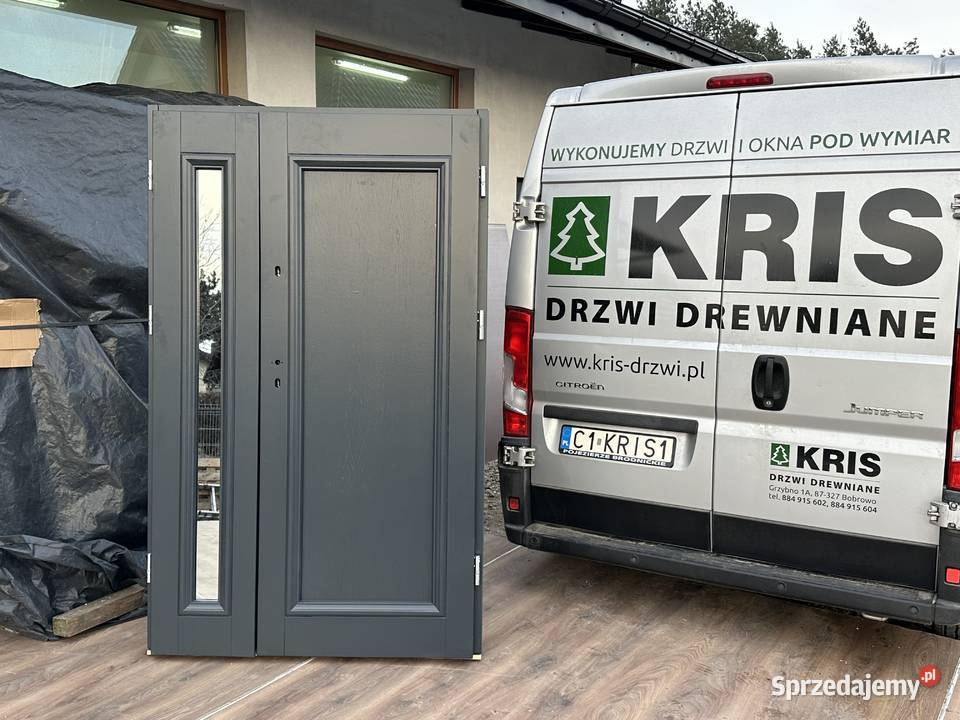Drzwi zewnętrzne dostępne ręki antracyt 128x210 Drzwi i okna
