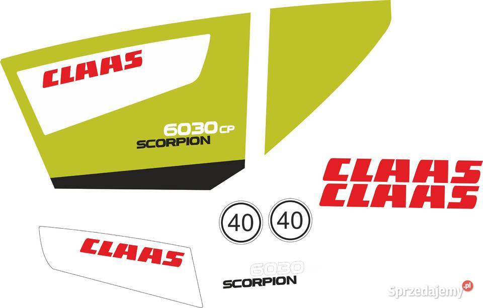Naklejki Claas scorpion 6030 zamienniki kujawsko-pomorskie Bydgoszcz