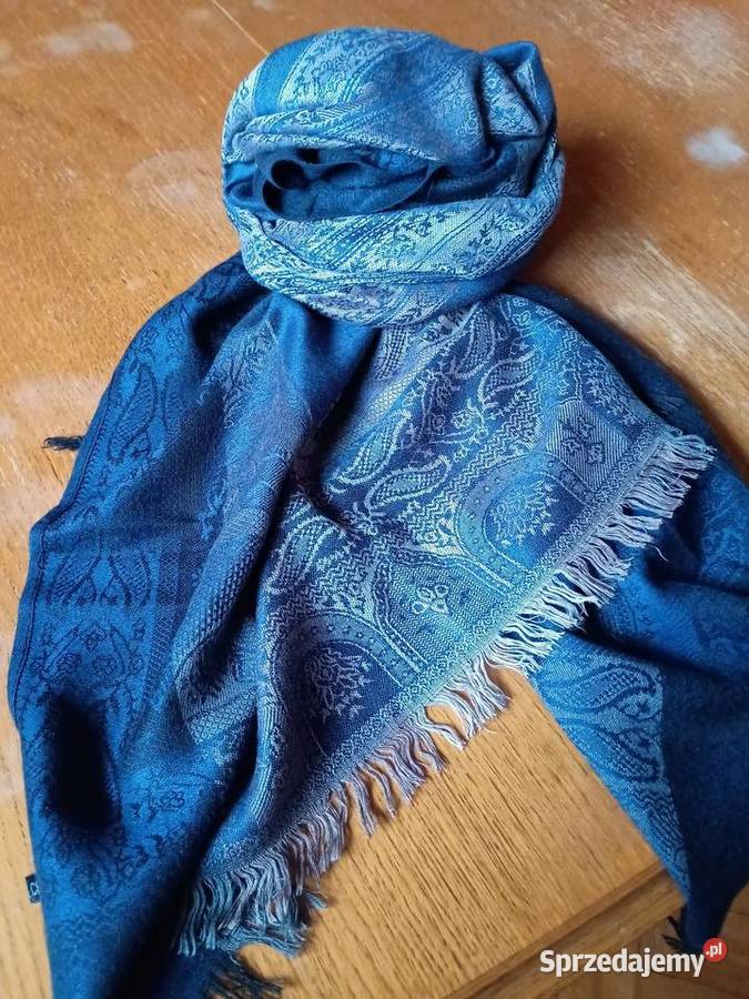 Szal damski 188x68kaszmir z jedwabiem