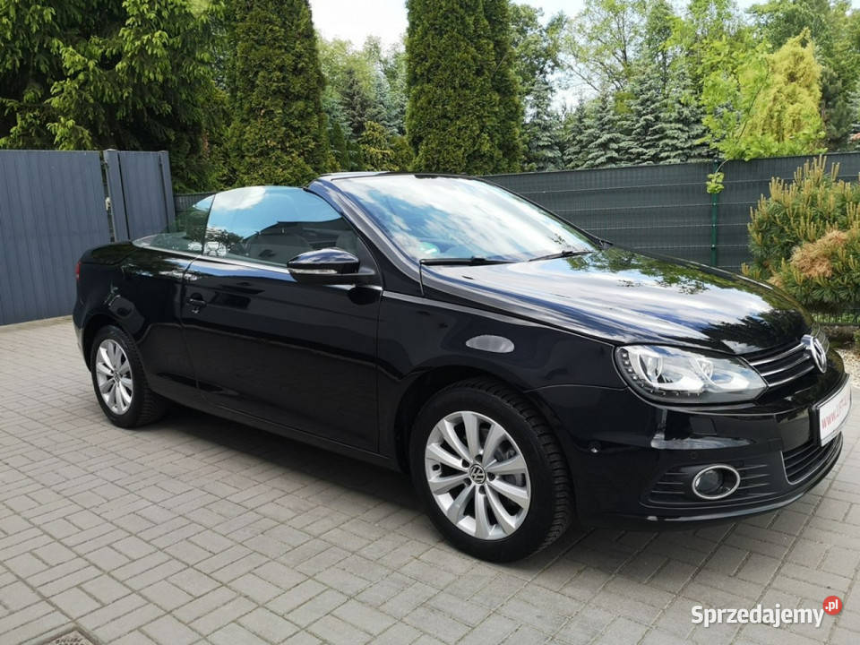 Volkswagen Eos 14TSI 122 Klimatr Navi Tempo czarny Strzegom sprzedam