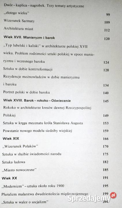 Dzieje sztuki polskiej Janusz Kębłowski