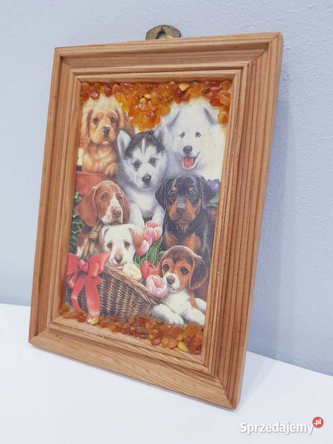 Ozdobny obrazek z bursztynkami śląskie Dąbrowa Górnicza