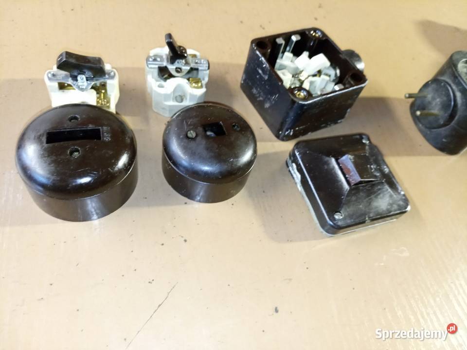 Przełącznik wyłącznik bakielit prl loft Stalowa Wola