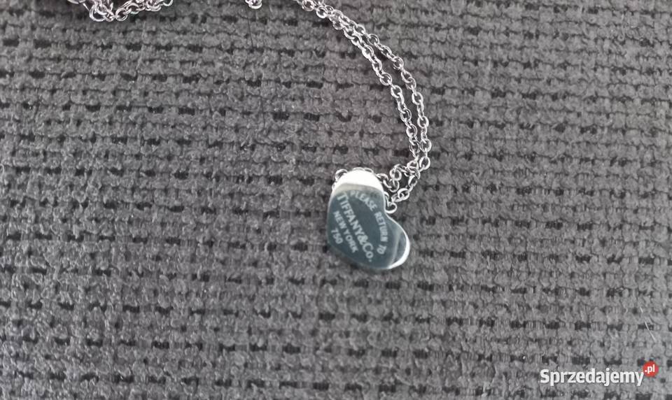 Srebrny naszyjnik TiffanyCo Jork wielkopolskie