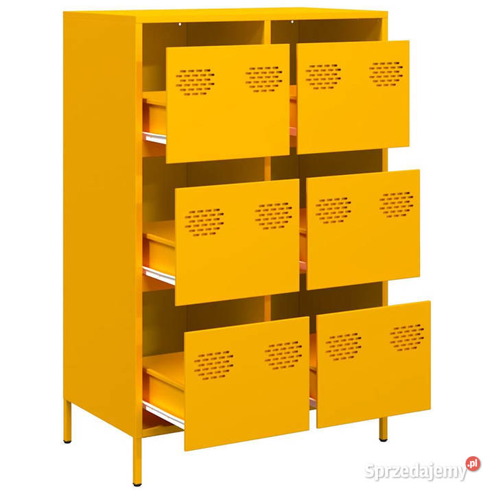 Szafka musztardowa 68x39x1015 stal WM851223
