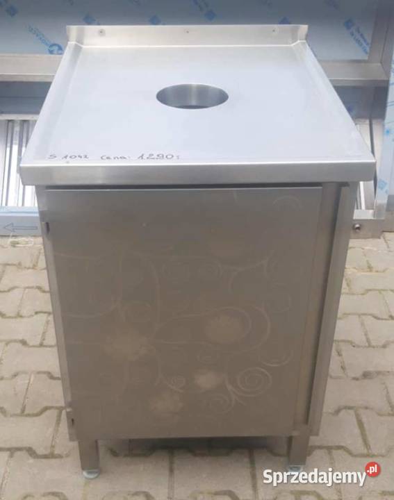 Stół z Dziurą Na Odpady Szafką 607085 S 1042O Ostrów Wielkopolski