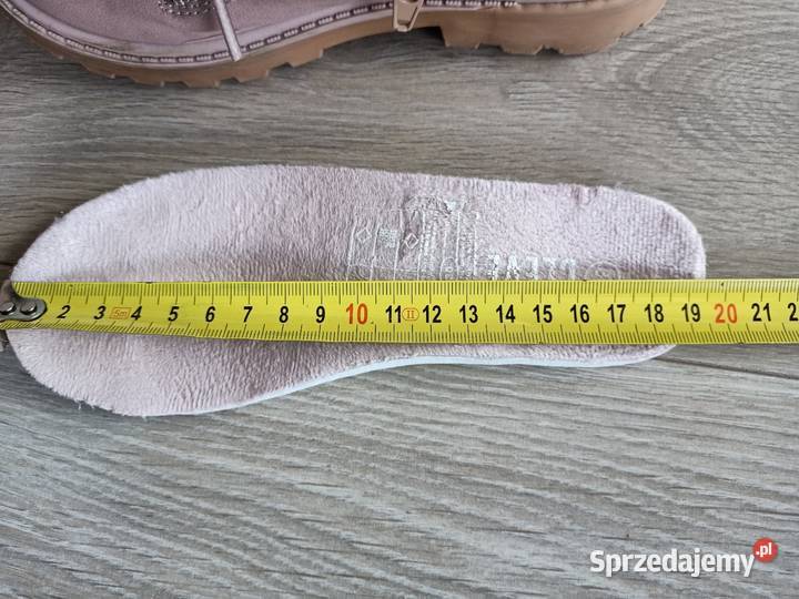 Buty botki dziecięce pudrowy róż 30 Płock