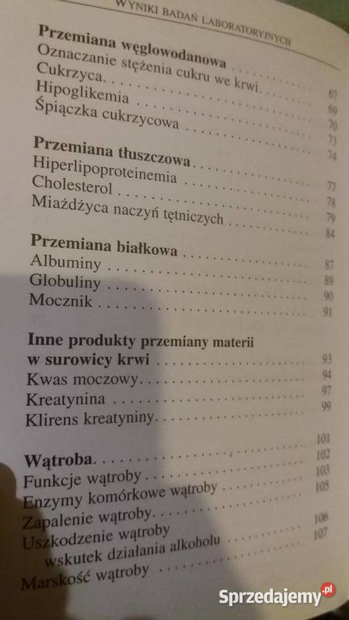 Wyniki badań laboratoryjnych książka Antykwariat mazowieckie Warszawa