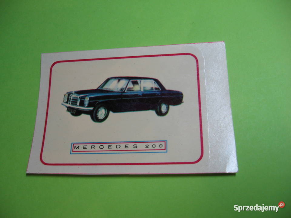 Opel Commodore Mercedes stara naklejka x3 Przemyśl sprzedam