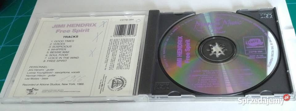 Jimi Hendrix Free Spirit CD Zielona Góra