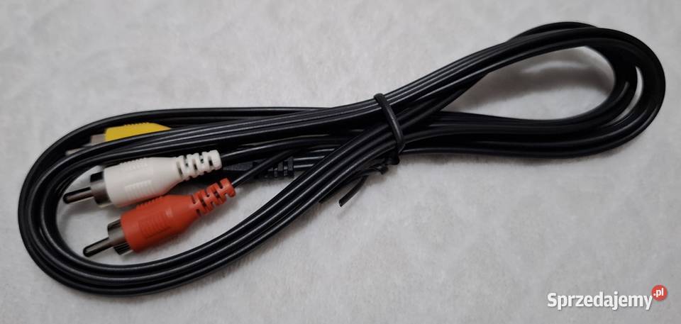 Kabel Mini Jack 35mm 3 x RCA Cinch czarny 15m Czeladź