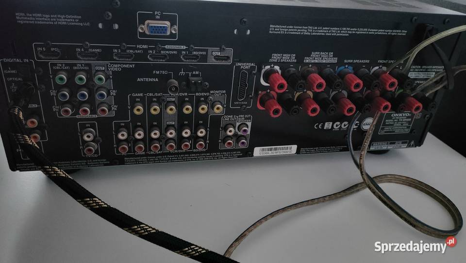 Amplituner 72 Onkyo TXSR608 THX Select2 HDMI 14a Rypin