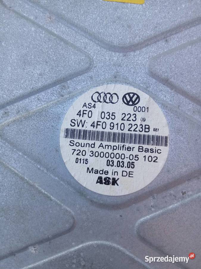 Audi A6 C6 i inne wzmacniacz amplituner Szczerbice