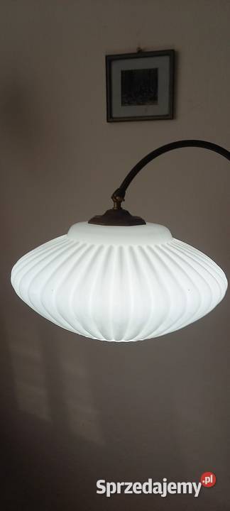 Wysoka mosiężna lampa podłogowa z ruchomym Skierniewice