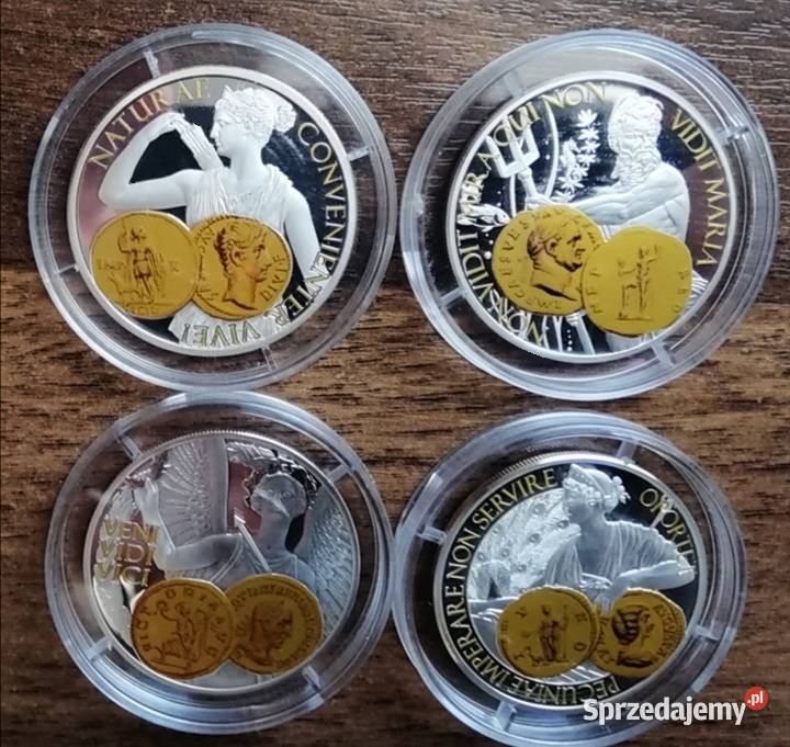 Aureus Novus srebrna moneta DIANA NEPTUN Opole sprzedam