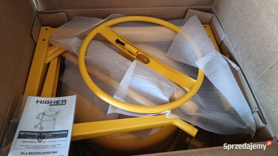 Betoniarka HIGHER 120L nowy komplet karton Dęblin