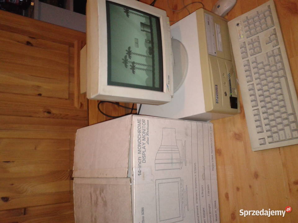 Monitor monochromatyczny Three soma śląskie Gorzyce