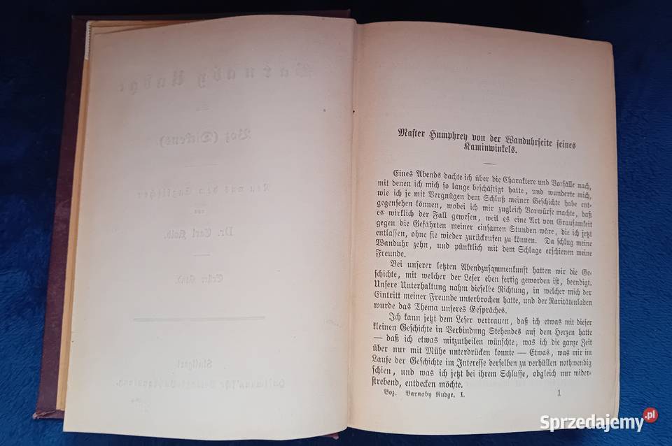 BOZ Dickens Barnaby Rudge Hoffmannsche Verlag Koźminek