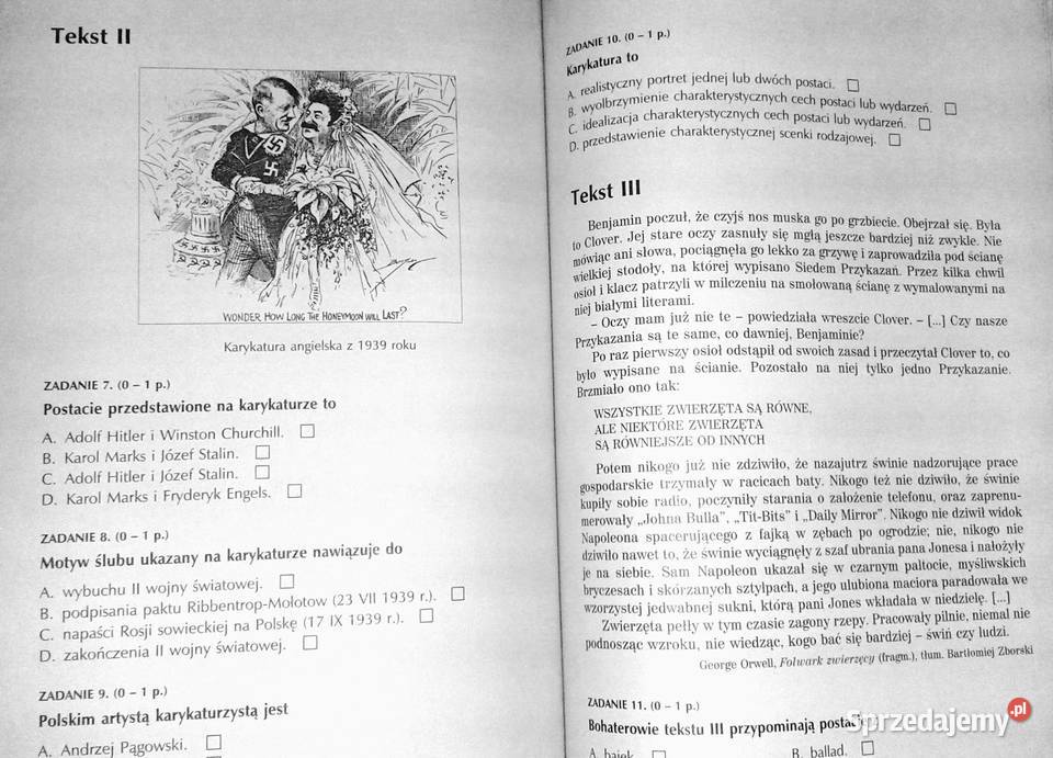 Testy gimnazjalisty Egzamin humanistyczny lubelskie Chełm