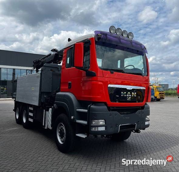 Uzywana wywrotka 6x6 z dzwigiem MAN TGS Warszawa sprzedam