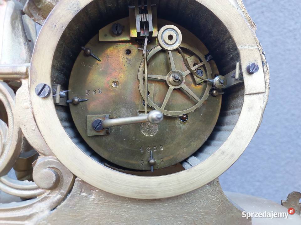 Stary zegar kominkowy Japy Freres figuralny Tczew