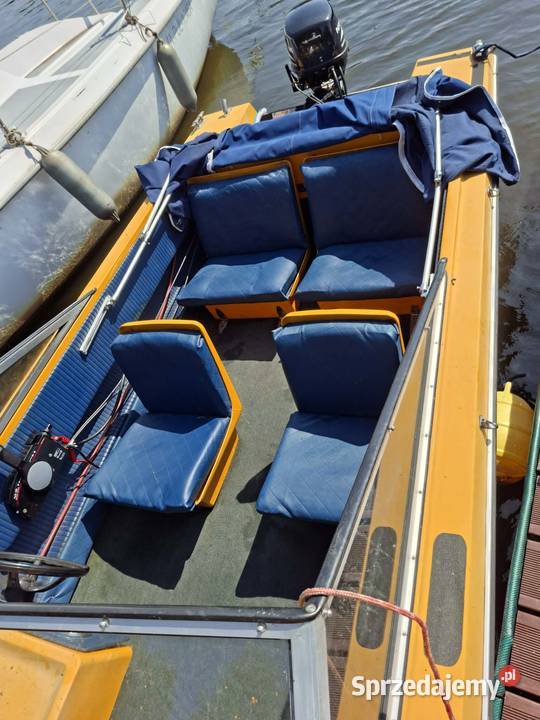 Łódka motorówka fotele sterociąg laminat Pułtusk sprzedam