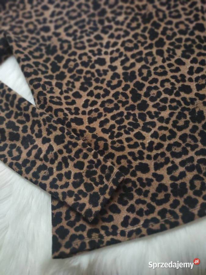 Dzianinowa bluzka w panterkę Mohito S Olkusz sprzedam