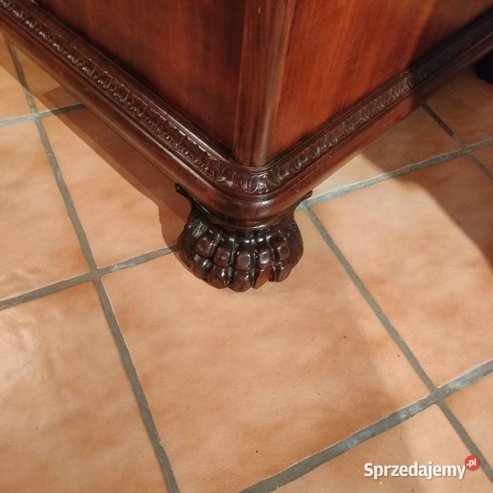 Biurko antyk orzech Lite drewno Świdnica