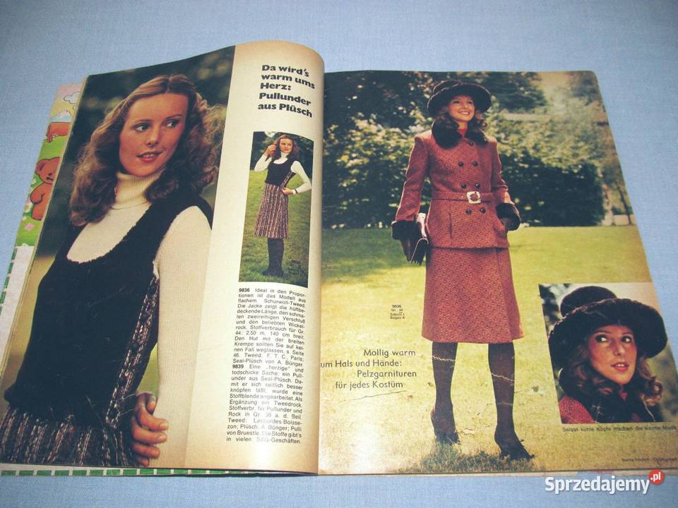 Burda Moden 101971 magazyn mody wykroje Vintage