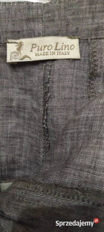 Spodnie w ko9lorze beżowym PURO LINO