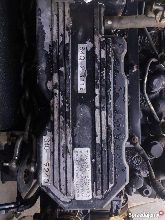 Silnik Mitsubishi 4SQ sprawny 4 cylindry 40 29kW Części zamienne Maszyny rolnicze dolnośląskie Małuszyn